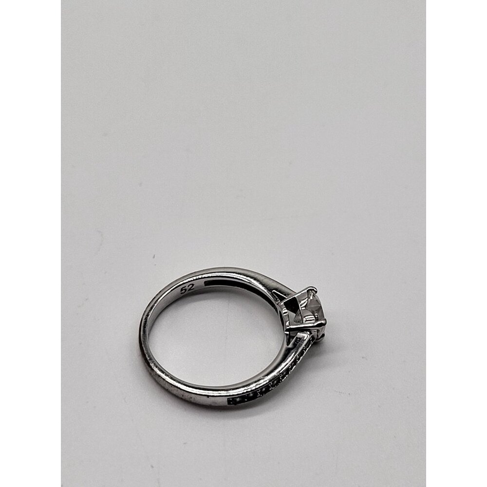 Swarovski Heart Shaped Crystal Ring With Silver-Tone Band - Picture 5 of 15
